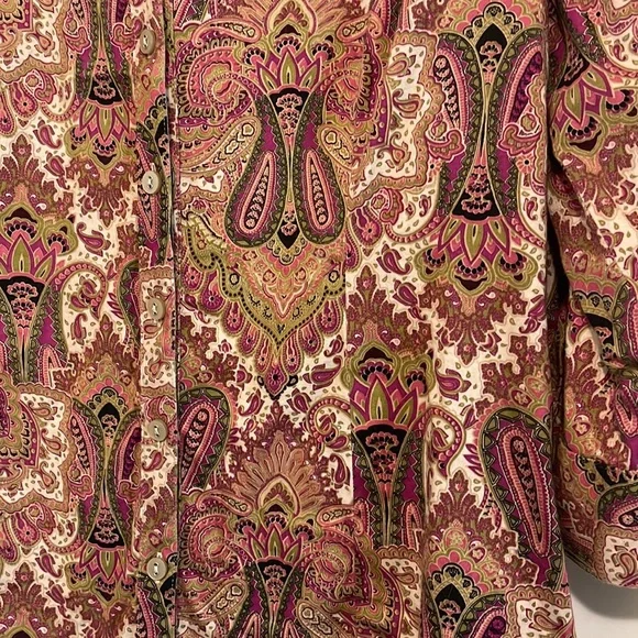 ‼️LAST CALL‼️212 Collection Paisley 3/4 Sleeve Blouse - Picture 5 of 10